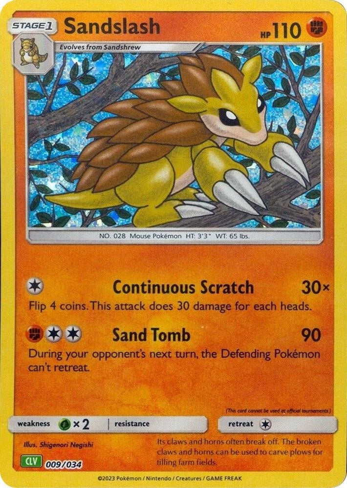 Sandslash Classic Collection Trading Card Game Classic 009/034 NM