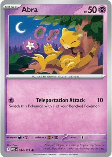 Abra ME01: Mega Evolution 054/132 (Near Mint)