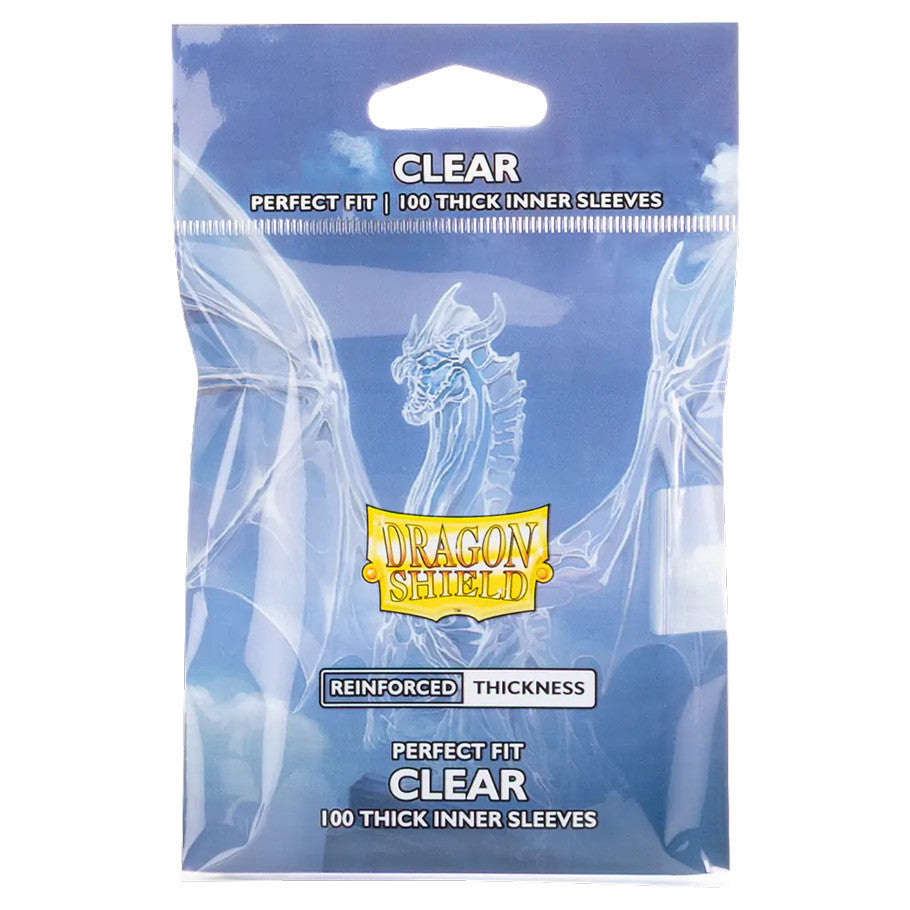 Dragon Shield: Perfect Fit Thick Inner Sleeves Clear 100ct