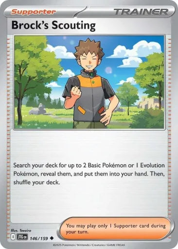 Brock's Scouting - 146/159 SV09: Journey Together 146/159 (Near Mint Reverse Holofoil)