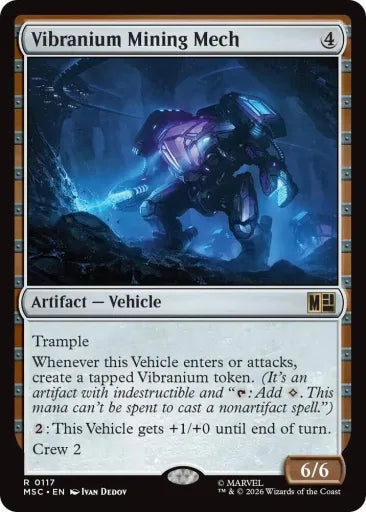 Vibranium Mining Mech (Surge Foil) Commander: Marvel Super Heroes 117 (Near Mint Foil)