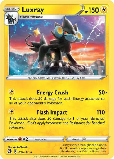 Luxray SWSH09: Brilliant Stars 051/172 (Near Mint)