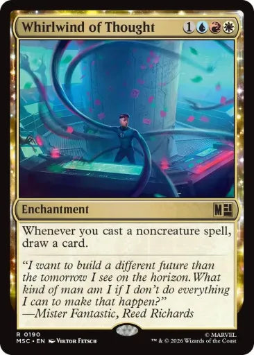 Whirlwind of Thought (Surge Foil) Commander: Marvel Super Heroes 190 (Near Mint Foil)