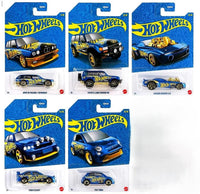 58th Anniversary Blue and Chrome 2026 Mix 2 Set of 5 - Hot Wheels