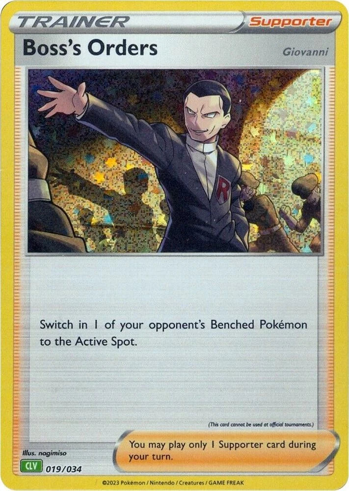 Boss's Orders (CLV) Classic Collection Trading Card Game Classic 019/034 NM