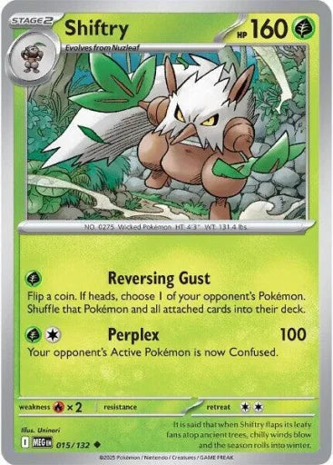 Shiftry ME01: Mega Evolution 015/132 (Near Mint)