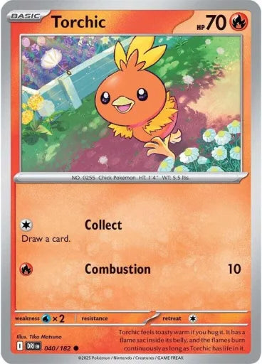 Torchic SV10: Destined Rivals 040/182 (Near Mint)