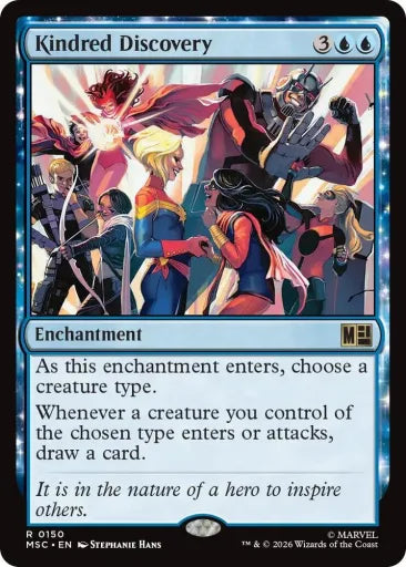 Kindred Discovery (Surge Foil) Commander: Marvel Super Heroes 150 (Near Mint Foil)
