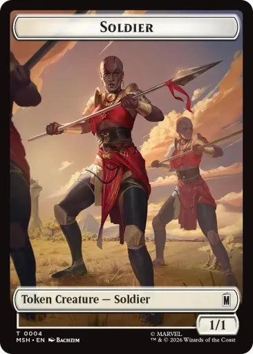 Soldier // Goat Double-Sided Token Commander: Marvel Super Heroes 4 // 6 (Near Mint)