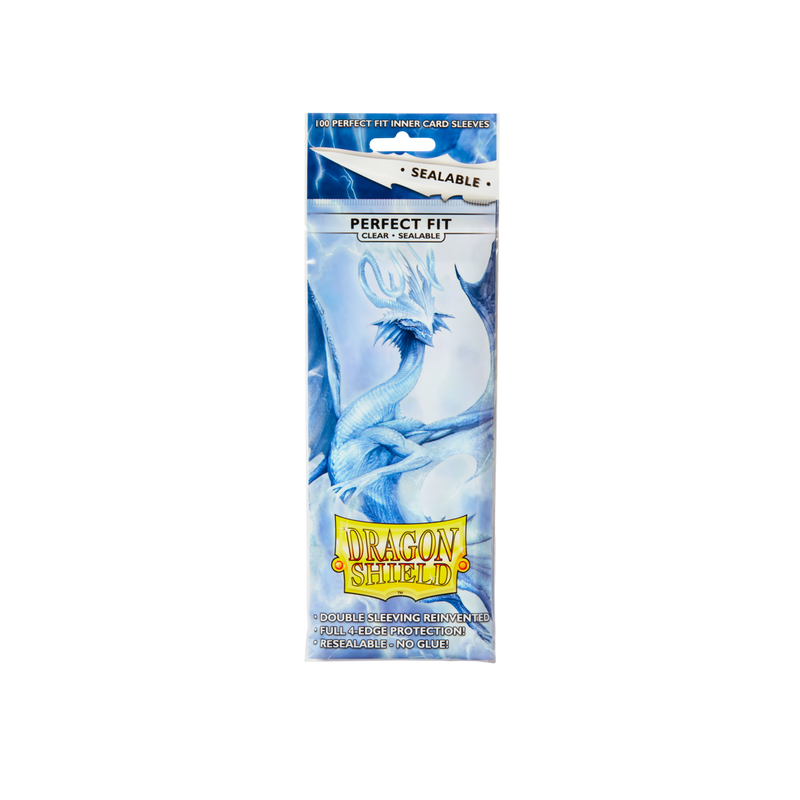 Perfect Fit Sealable Inner Sleeves, Clear (100ct) - Dragon Shield