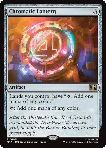 Chromatic Lantern (Surge Foil) Commander: Marvel Super Heroes 195 (Near Mint Foil)