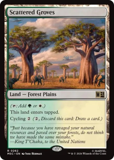 Scattered Groves (Surge Foil) Commander: Marvel Super Heroes 262 (Near Mint Foil)