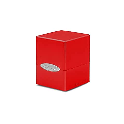 Satin Cube Deck Box, Apple Red - Ultra PRO