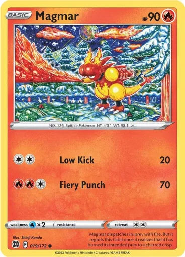 Magmar SWSH09: Brilliant Stars 019/172 (Near Mint)