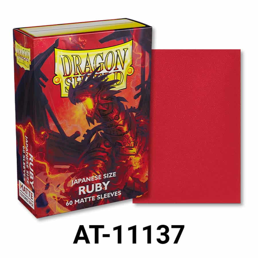 Japanese Matte Card Sleeves, Ruby (60ct) - Dragon Shield