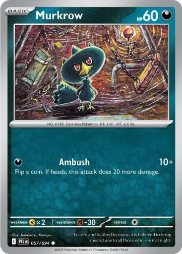 Murkrow ME02: Phantasmal Flames 057/094 (Near Mint)