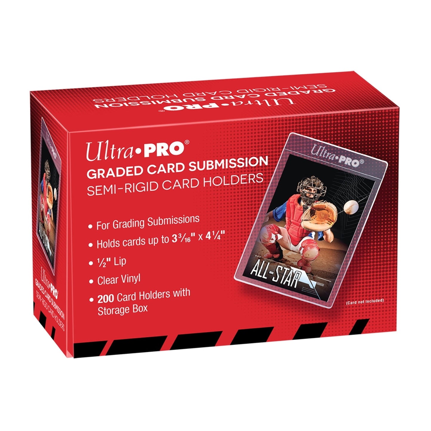 Lip Tall Semi-Rigid Card Sleeves, 1/2" Lip (200ct) - Ultra PRO