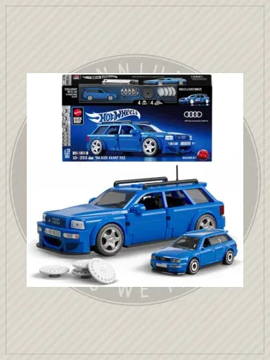 Brick Shop Hot Wheels '94 Audi Avant RS2 Building Kit (253 Pieces) - Mattel