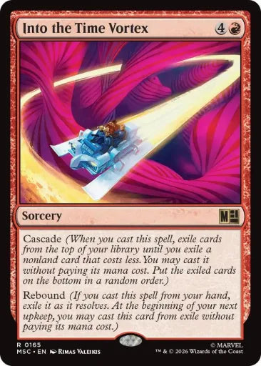 Into the Time Vortex (Surge Foil) Commander: Marvel Super Heroes 165 (Near Mint Foil)