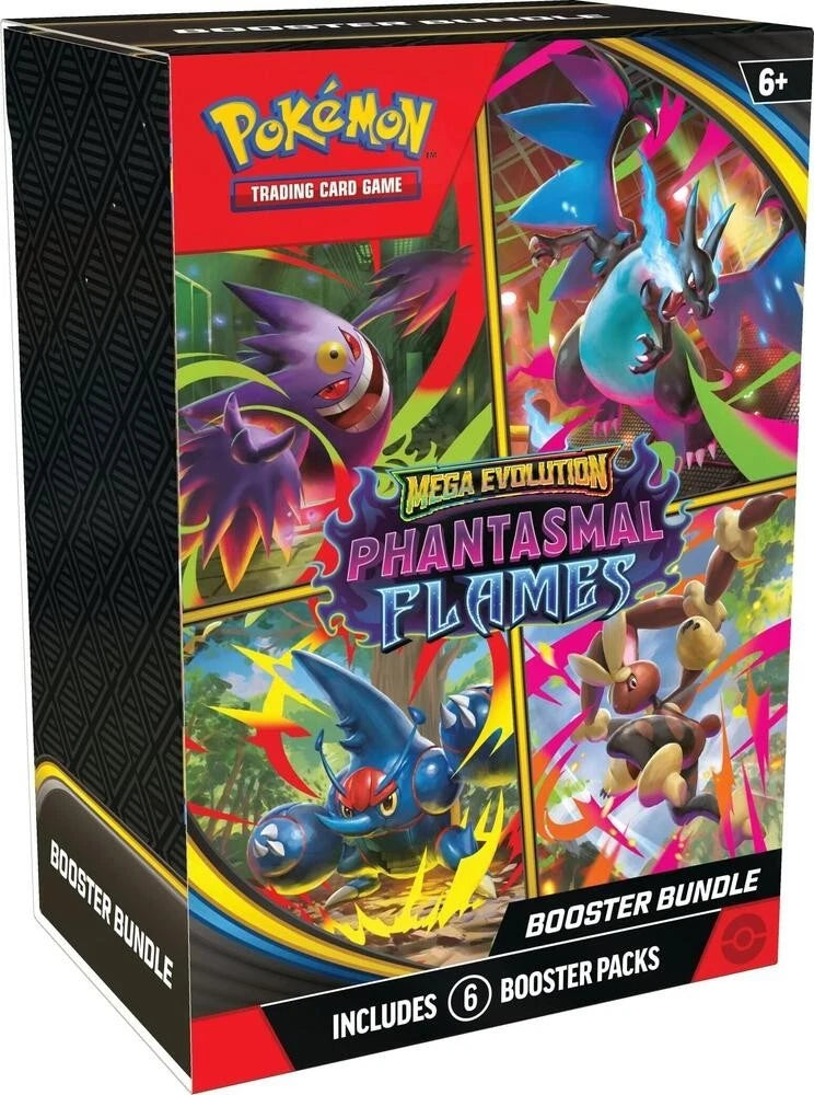 Mega Evolution: Phantasmal Flames Booster Bundle (6 Packs) - Pokémon TCG