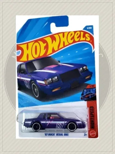 '87 Buick Regal GNX Treasure Hunt, Purple (Night Speed 1/10, #9/250) - Hot Wheels
