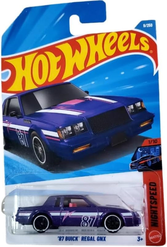 '87 Buick Regal GNX Treasure Hunt, Purple (Night Speed 1/10, #9/250) - Hot Wheels