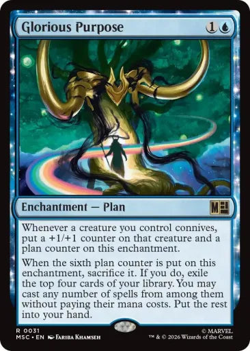 Glorious Purpose (Surge Foil) Commander: Marvel Super Heroes 31 (Near Mint Foil)