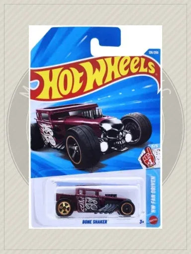 2026 Hot Wheels BONE SHAKER #139 HW Fan Driven - Metalflake Dark Red
