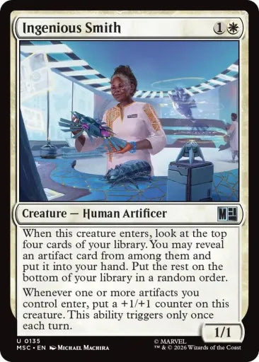 Ingenious Smith (Surge Foil) Commander: Marvel Super Heroes 135 (Near Mint Foil)