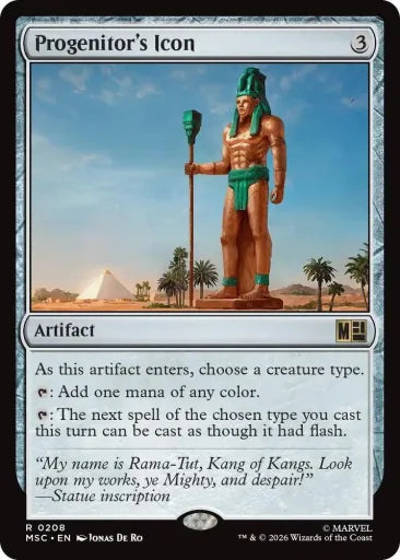 Progenitor's Icon (Surge Foil) Commander: Marvel Super Heroes 208 (Near Mint Foil)