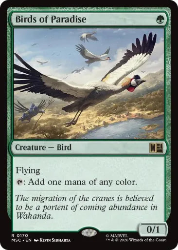 Birds of Paradise (Surge Foil) Commander: Marvel Super Heroes 170 (Near Mint Foil)