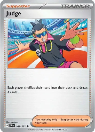 Judge - 167/182 SV10: Destined Rivals 167/182 (Near Mint Reverse Holofoil)