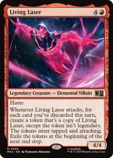 Living Laser (Surge Foil) Commander: Marvel Super Heroes 55 (Near Mint Foil)