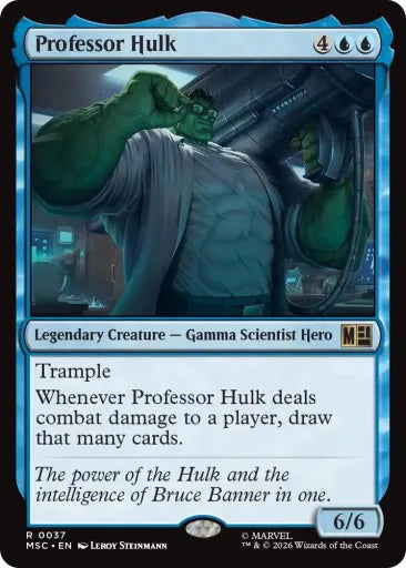 Professor Hulk (Surge Foil) Commander: Marvel Super Heroes 37 (Near Mint Foil)