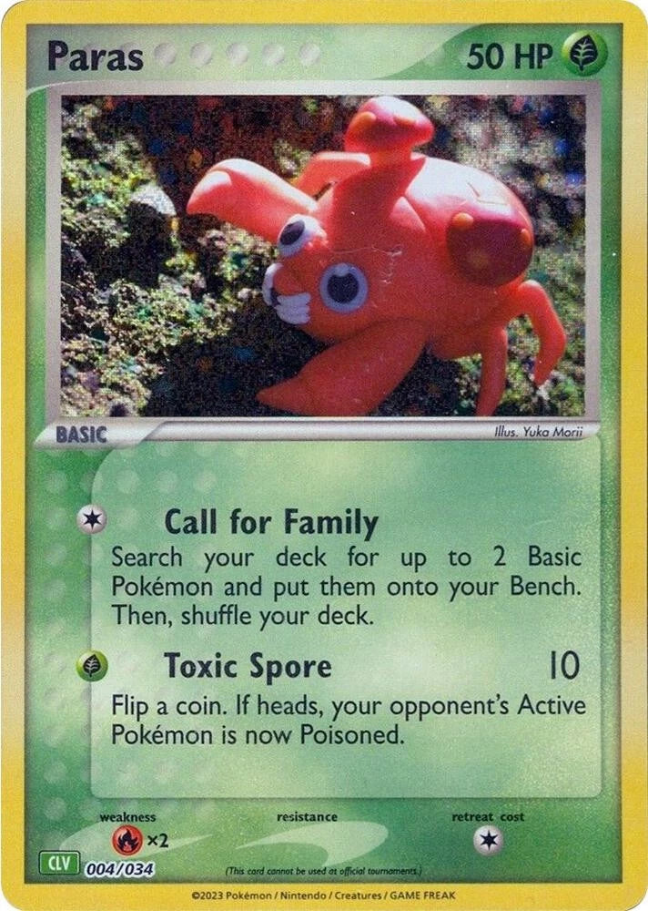 Paras Classic Collection Trading Card Game Classic 004/034 NM