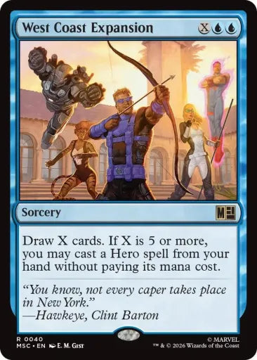 West Coast Expansion (Surge Foil) Commander: Marvel Super Heroes 40 (Near Mint Foil)
