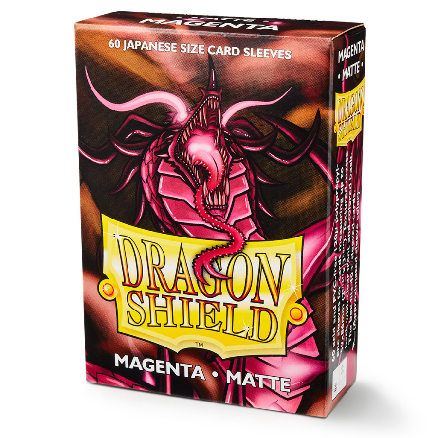 Japanese Matte Card Sleeves, Magenta (60ct) - Dragon Shield