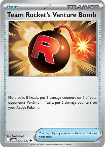 Team Rocket's Venture Bomb SV10: Destined Rivals 179/182 (Near Mint)