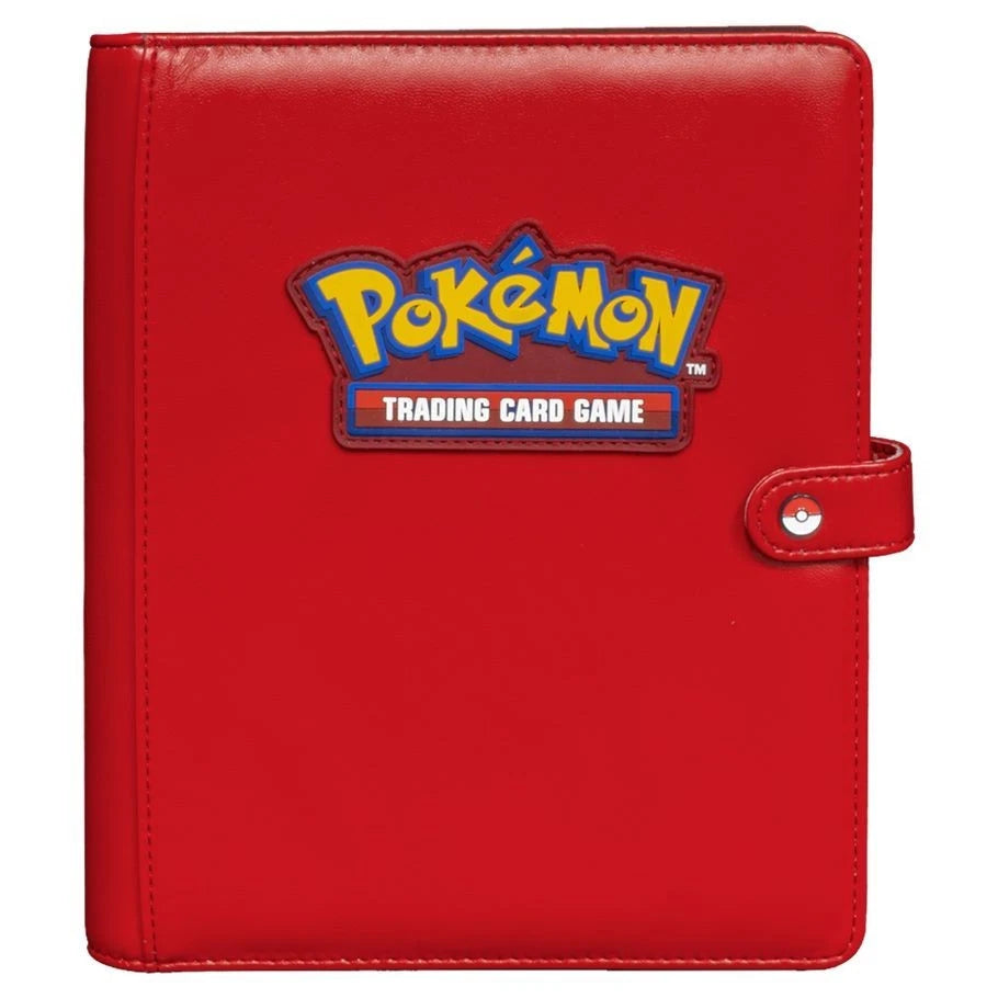 Premium Red 4-Pocket Snap Binder for Pokemon TCG - Ultra PRO