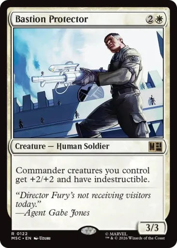 Bastion Protector (Surge Foil) Commander: Marvel Super Heroes 122 (Near Mint Foil)