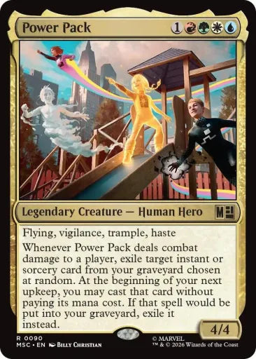 Power Pack (Surge Foil) Commander: Marvel Super Heroes 90 (Near Mint Foil)