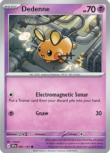 Dedenne SV08: Surging Sparks 087/191 (Near Mint)
