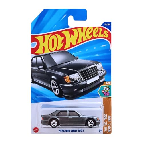 Mercedes-Benz 500 E (70's vs 90's 3/10, #52/250, JBB60) - Hot Wheels
