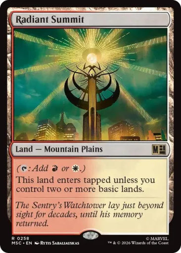 Radiant Summit (Surge Foil) Commander: Marvel Super Heroes 258 (Near Mint Foil)