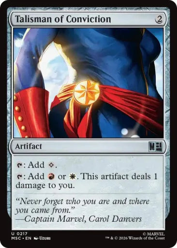 Talisman of Conviction (Surge Foil) Commander: Marvel Super Heroes 217 (Near Mint Foil)