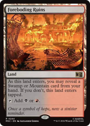 Foreboding Ruins (Surge Foil) Commander: Marvel Super Heroes 244 (Near Mint Foil)