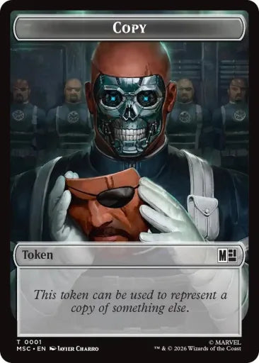 Copy (0001) // Ape Villain (0010) Double-Sided Token Commander: Marvel Super Heroes 1 // 10 (Near Mint)