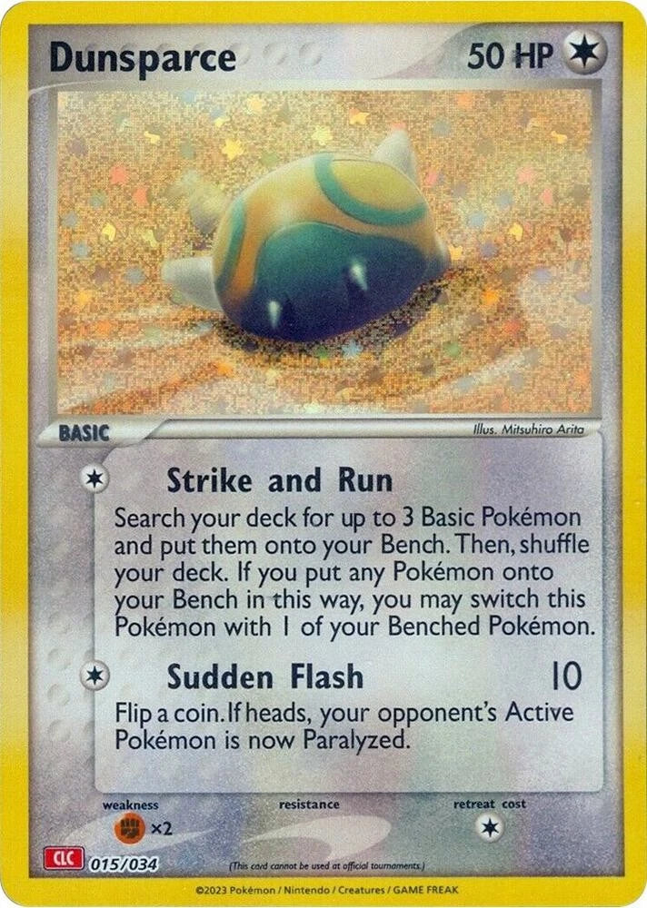 Dunsparce Classic Collection Trading Card Game Classic 015/034 NM