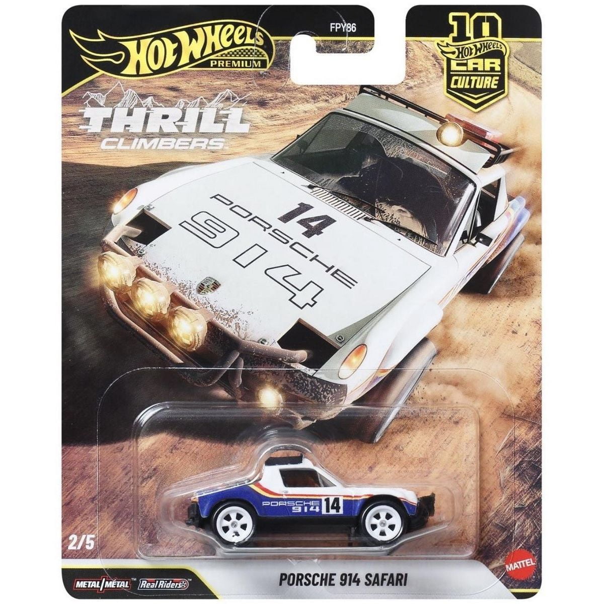 Car Culture Porsche 914 Safari (Thrill Climbers) - Hot Wheels