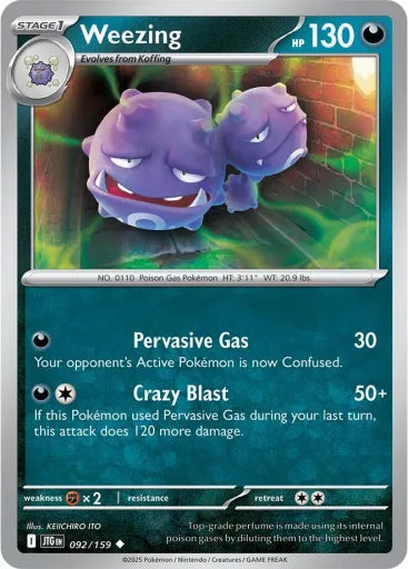 Weezing SV09: Journey Together 092/159 (Near Mint)